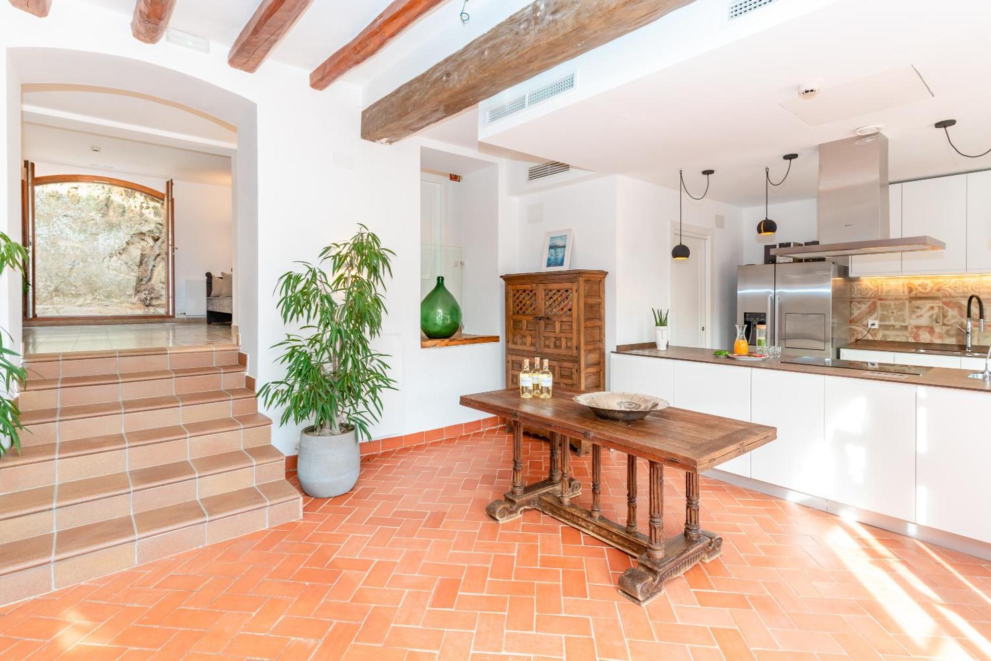La Terraza - Grosszuegiges Appartment In Katalanischer Masia Sant Iscle de Vallalta Kültér fotó